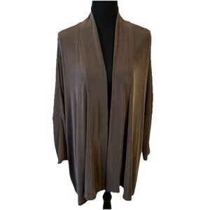 TRAVELERS BY CHICOS Size 3 Womens XL Open Front Knit Cardigan Dolman Sleeves